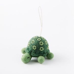 NEW West Elm St. Jude Felted Turtle Christmas Ornament